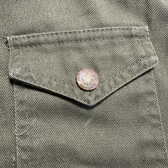VTG Boy Scouts of America Uniform Pants  Green Cargo Shorts BSA - Picture 4 of 10